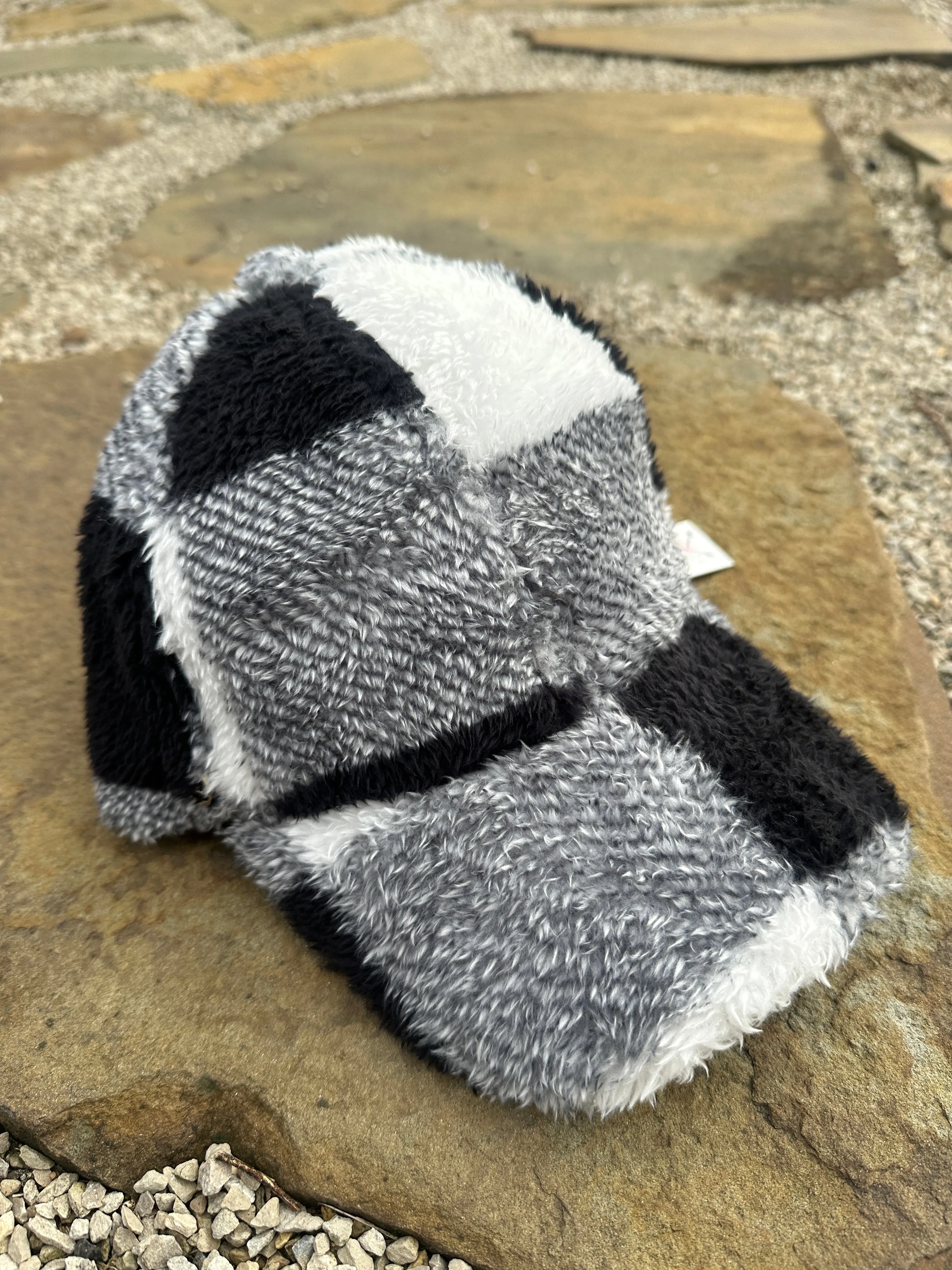 Plaid Fur Cap