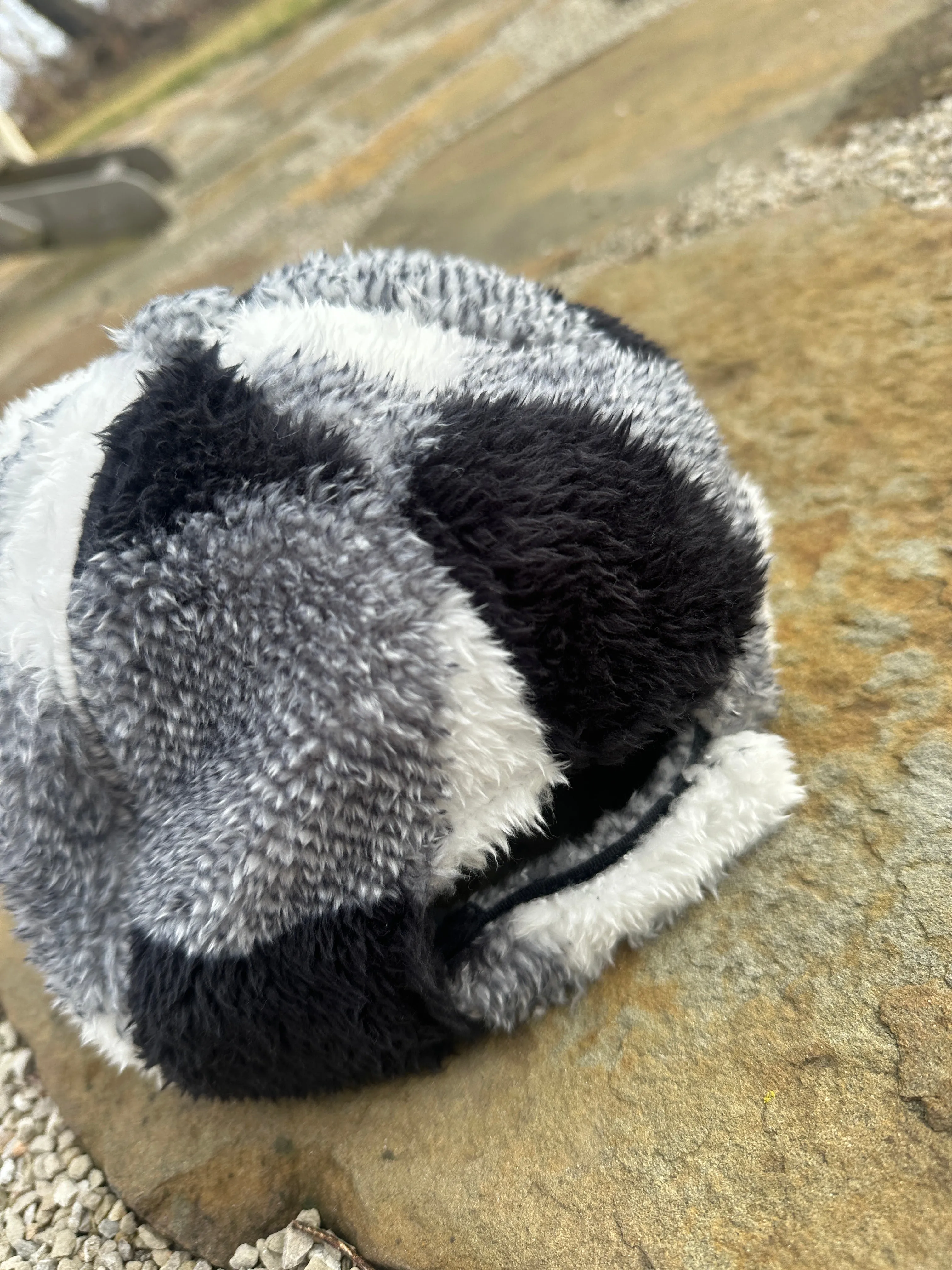 Plaid Fur Cap