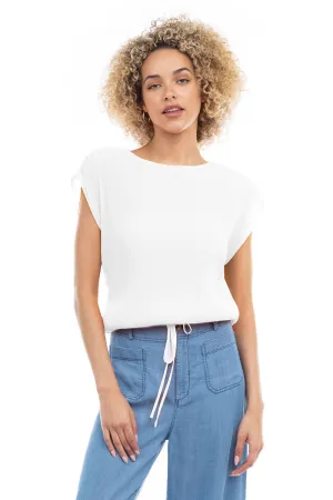 Plisse Blouse With Elasticized Waist