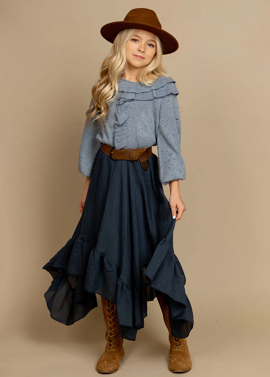 Poesie Skirt in Navy