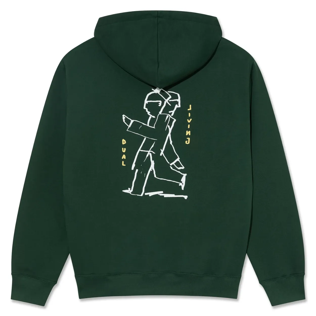 Polar Skate Co Dave Dual Living Hoodie | Dark Green