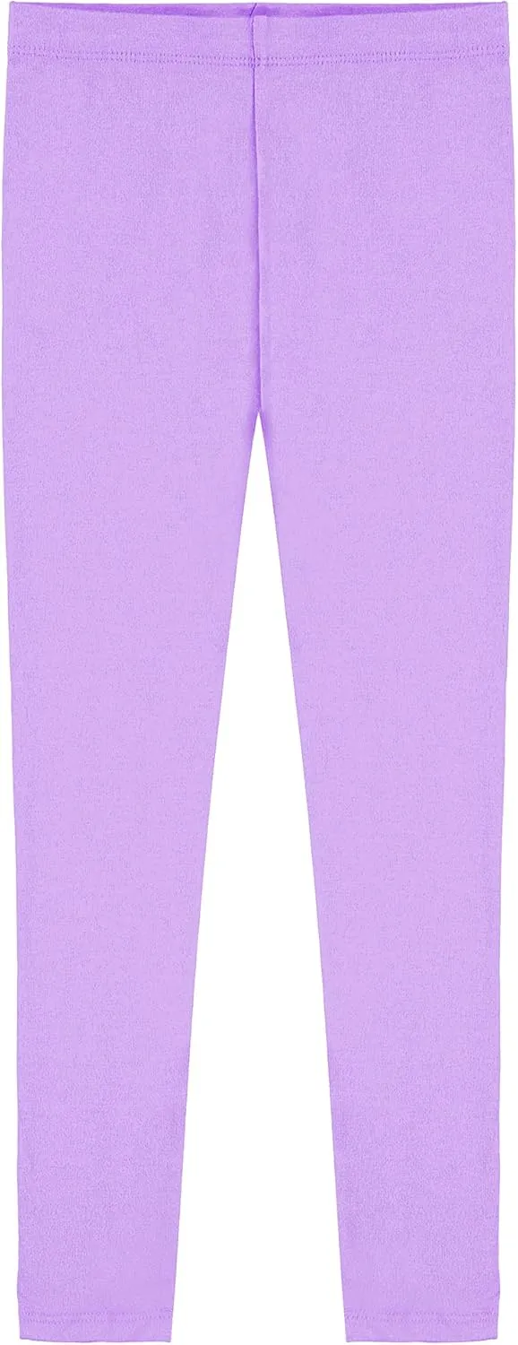 Popular Girls Leggings Ankle Length - Comfortable Leggings for Girls. Cotton Leggings Great for Softness and Breathability.