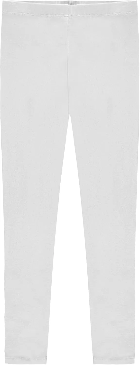 Popular Girls Leggings Ankle Length - Comfortable Leggings for Girls. Cotton Leggings Great for Softness and Breathability.