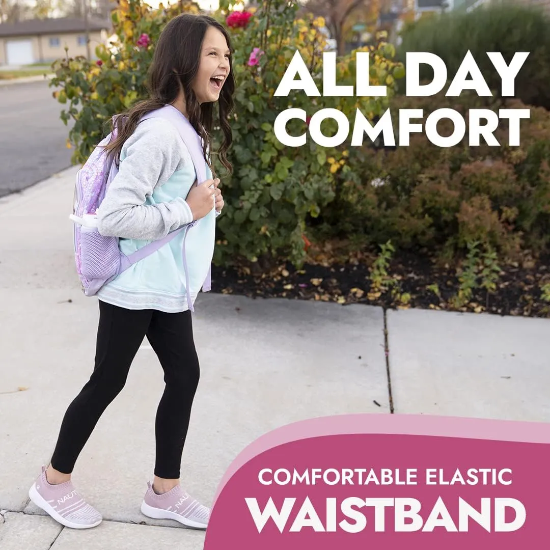 Popular Girls Leggings Ankle Length - Comfortable Leggings for Girls. Cotton Leggings Great for Softness and Breathability.