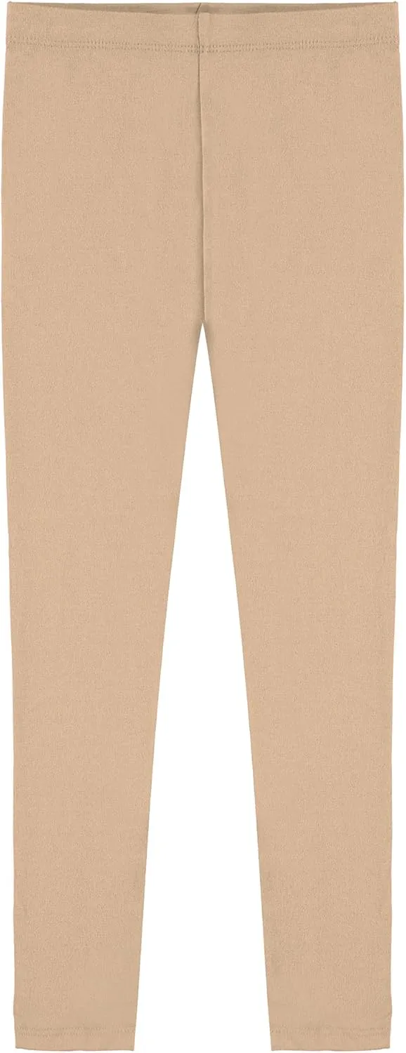 Popular Girls Leggings Ankle Length - Comfortable Leggings for Girls. Cotton Leggings Great for Softness and Breathability.