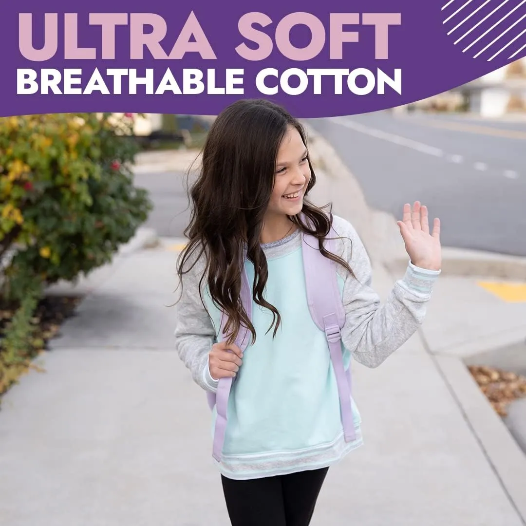 Popular Girls Leggings Ankle Length - Comfortable Leggings for Girls. Cotton Leggings Great for Softness and Breathability.