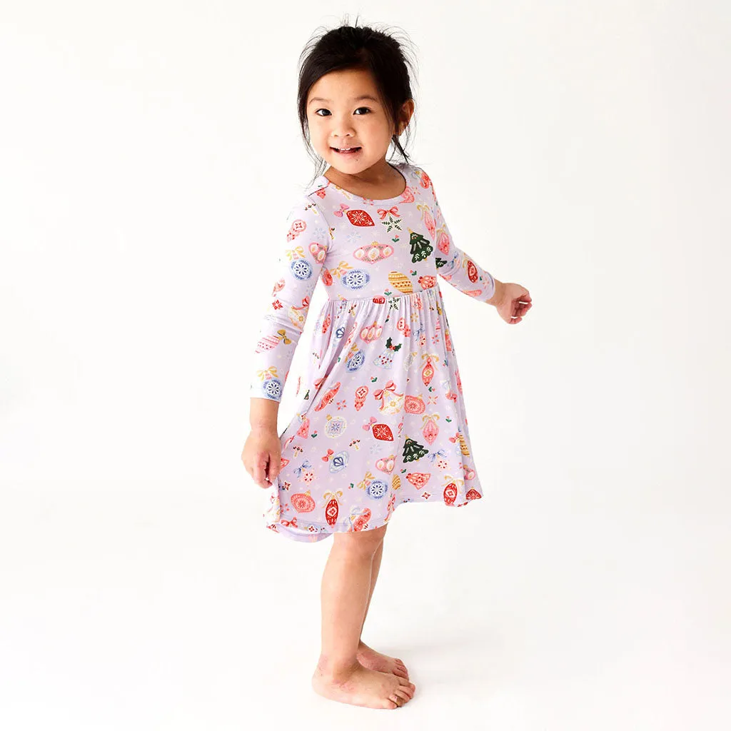 Posh Peanut Holly L/S Basic Twirl Dress