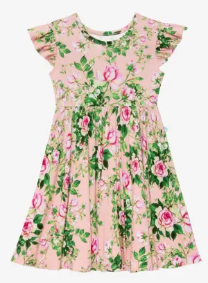Posh Peanut Renia Ruffled Capsleeve Twirl Dress