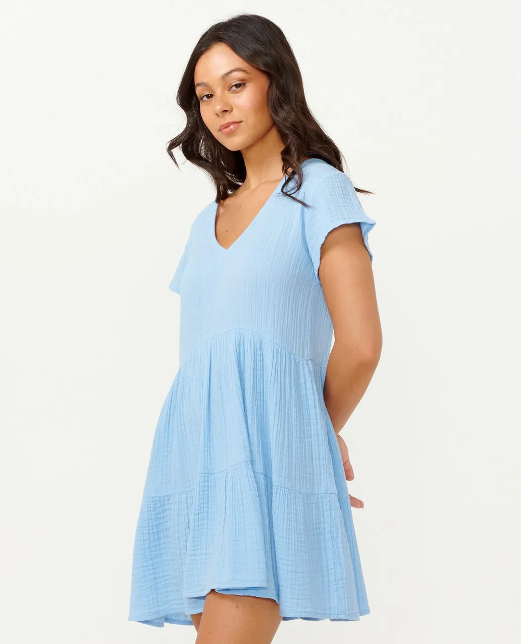 PREMIUM SURF DRESS - MID BLUE