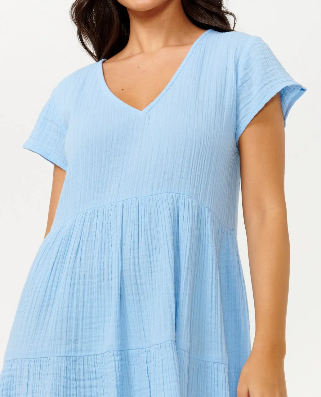 PREMIUM SURF DRESS - MID BLUE