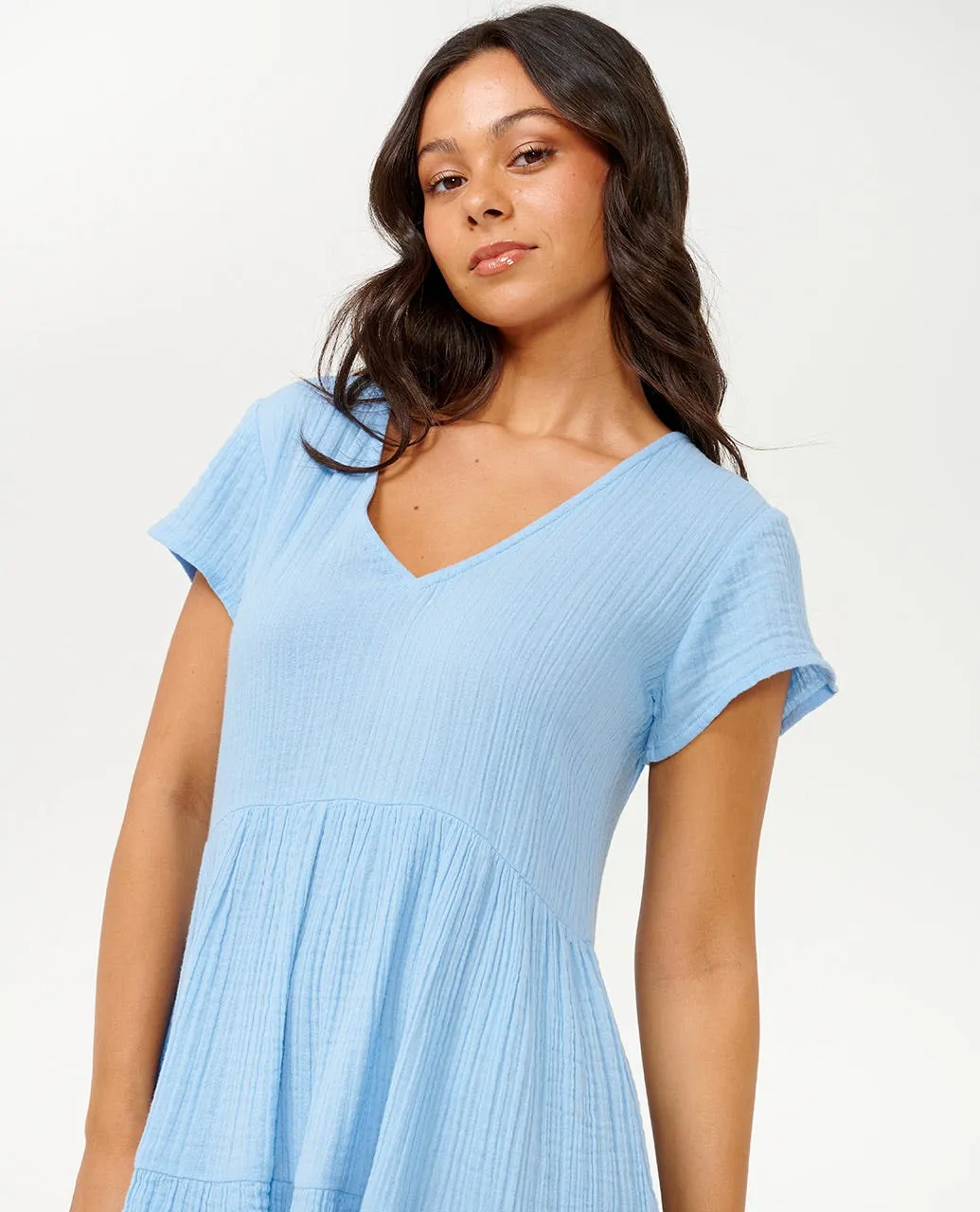 PREMIUM SURF DRESS - MID BLUE