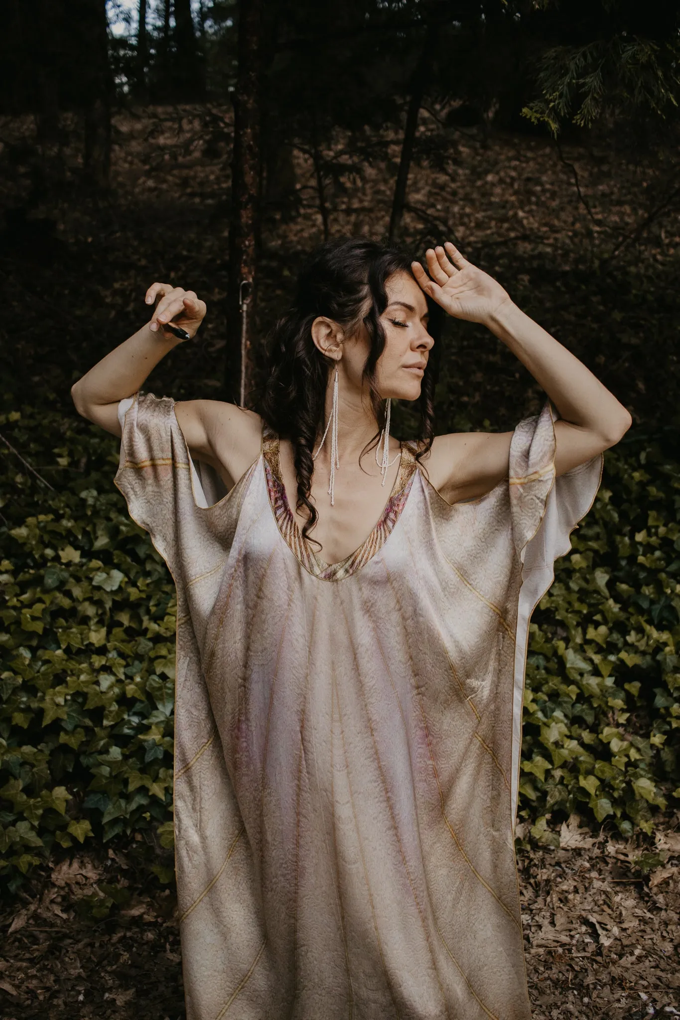 Priestess of the Light Open Sleve Dress