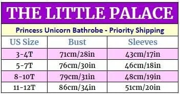 Princess Unicorn Bathrobe - Priority Shipping