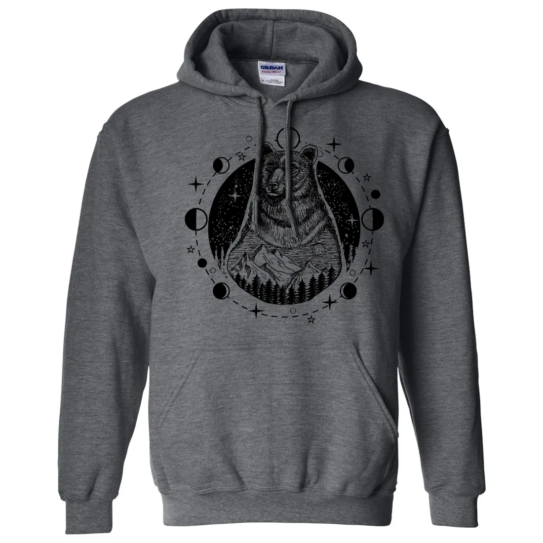 Psychic Moon Forest Grizzly Sweatshirt Hoodie