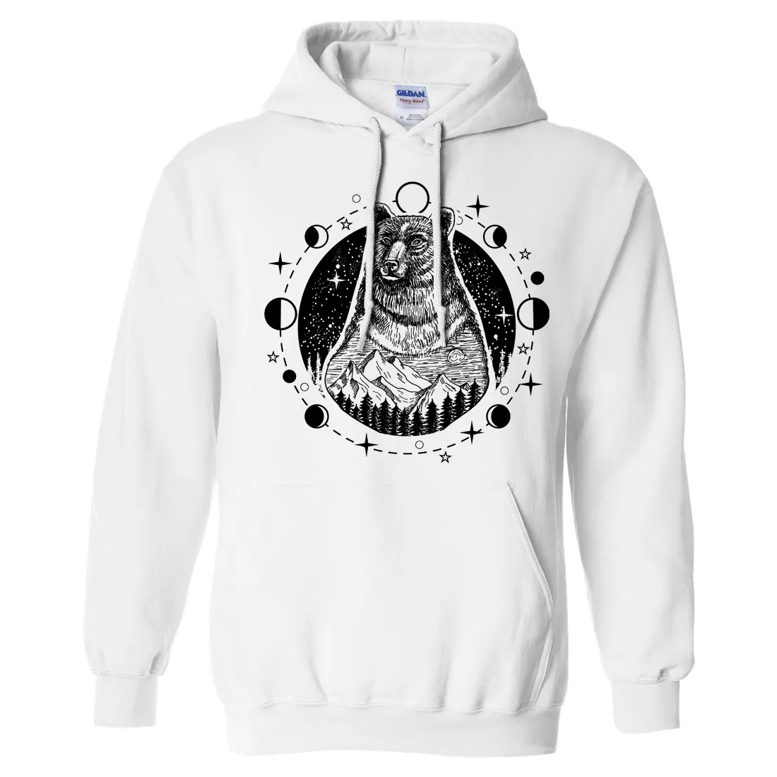 Psychic Moon Forest Grizzly Sweatshirt Hoodie