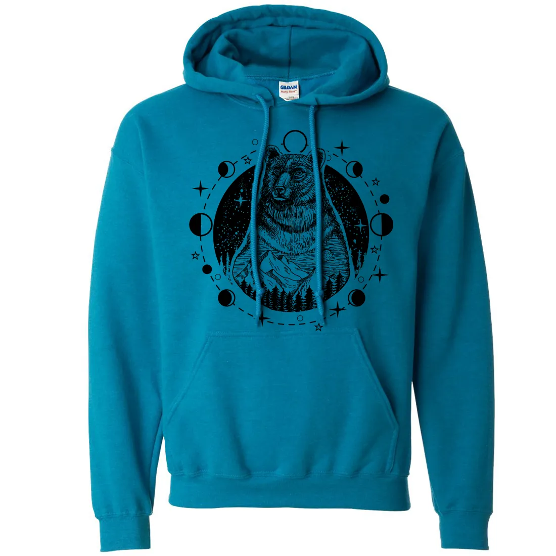 Psychic Moon Forest Grizzly Sweatshirt Hoodie