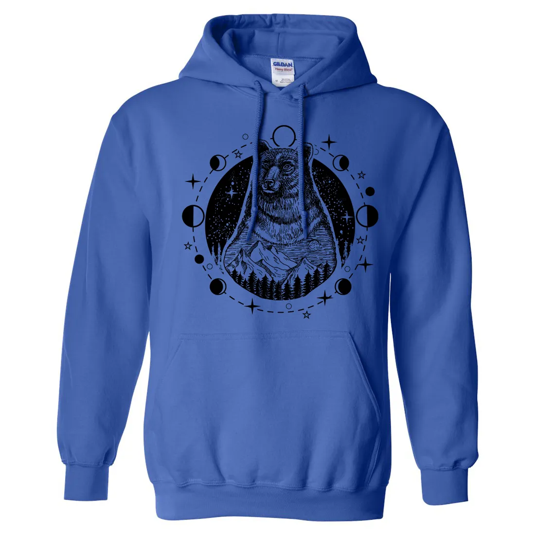 Psychic Moon Forest Grizzly Sweatshirt Hoodie