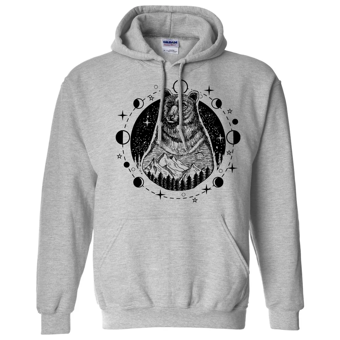 Psychic Moon Forest Grizzly Sweatshirt Hoodie