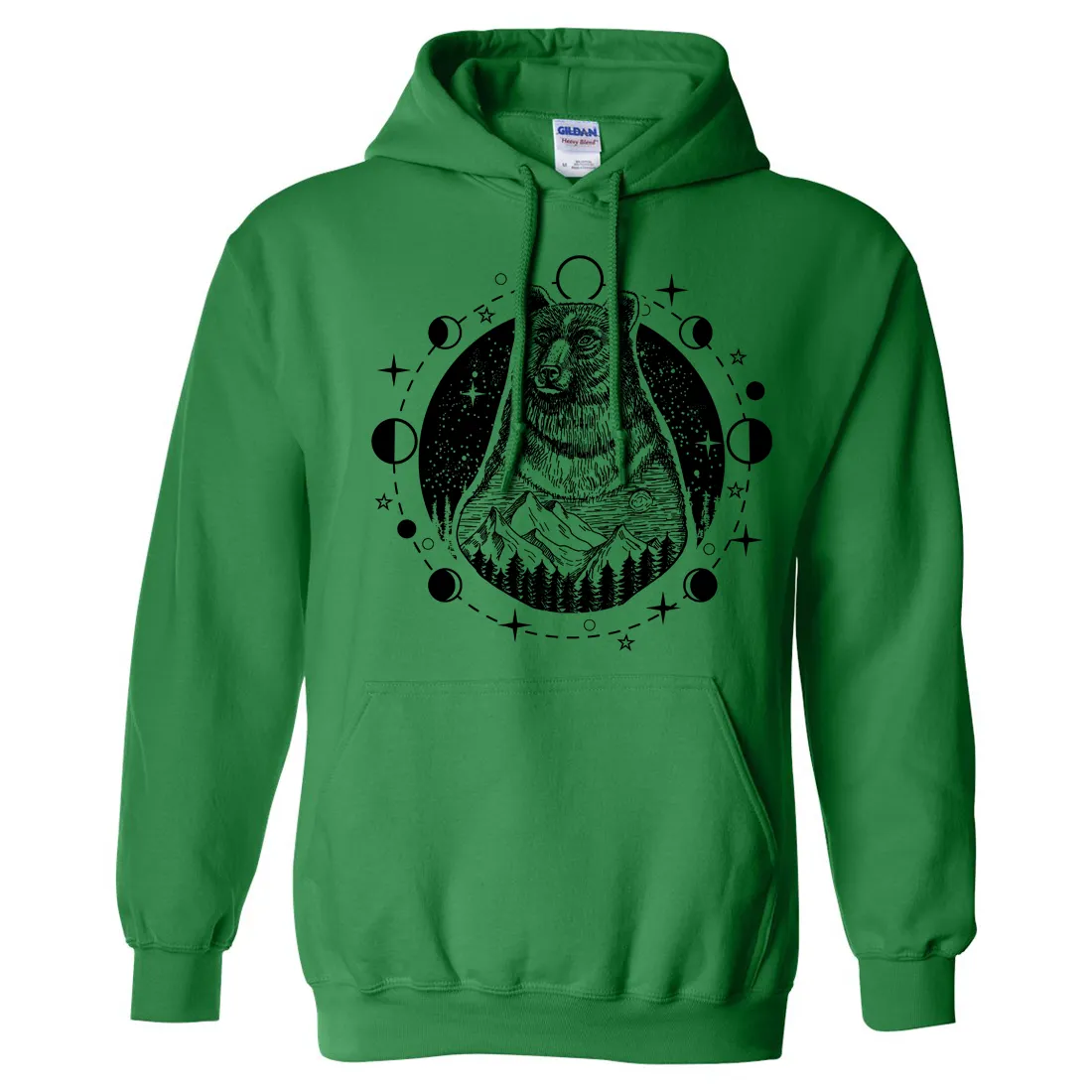Psychic Moon Forest Grizzly Sweatshirt Hoodie