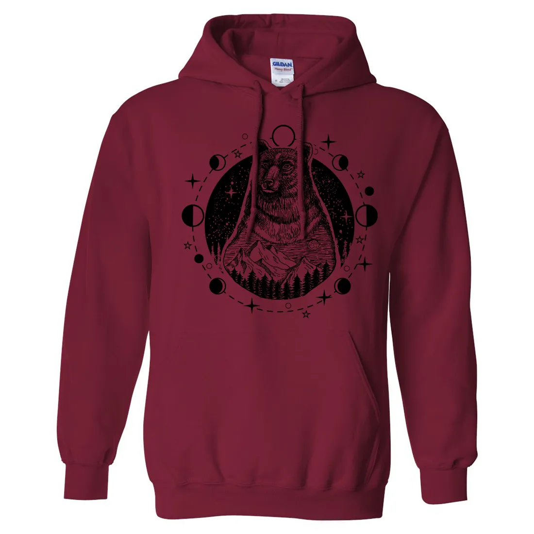 Psychic Moon Forest Grizzly Sweatshirt Hoodie