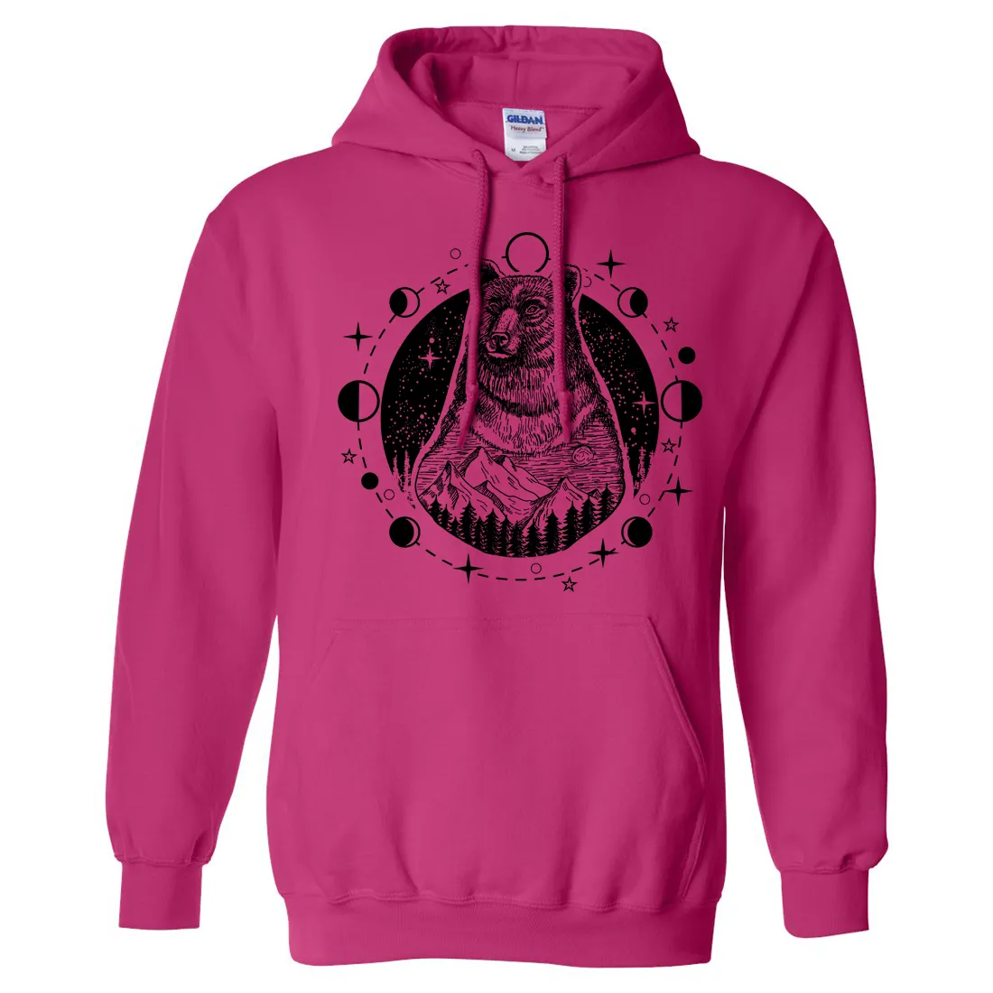 Psychic Moon Forest Grizzly Sweatshirt Hoodie