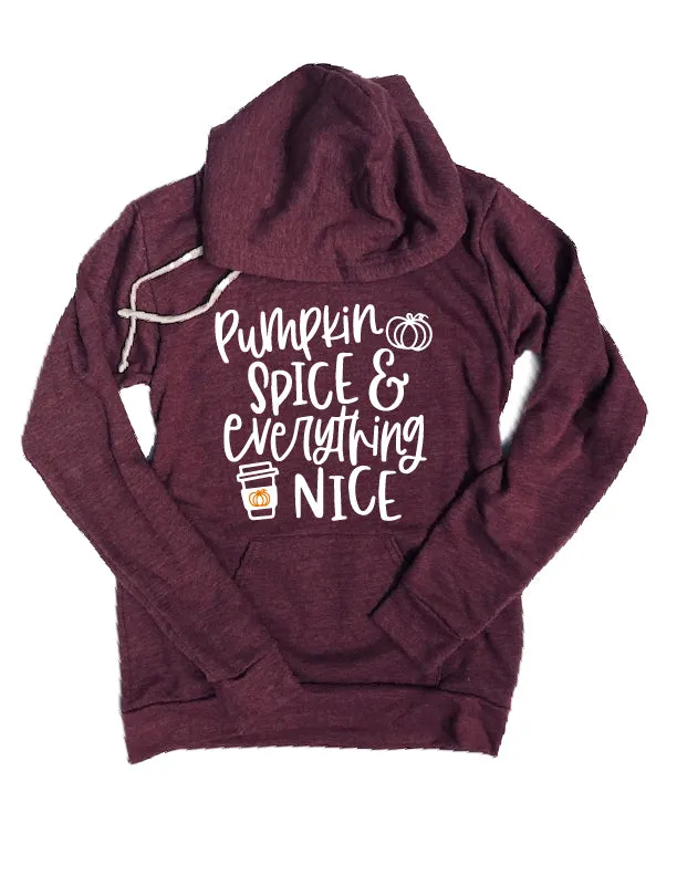 Pumpkin Spice And Everything Nice Fall Hoodie |  Unisex Triblend Hoodie