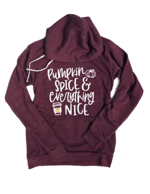 Pumpkin Spice And Everything Nice Fall Hoodie |  Unisex Triblend Hoodie