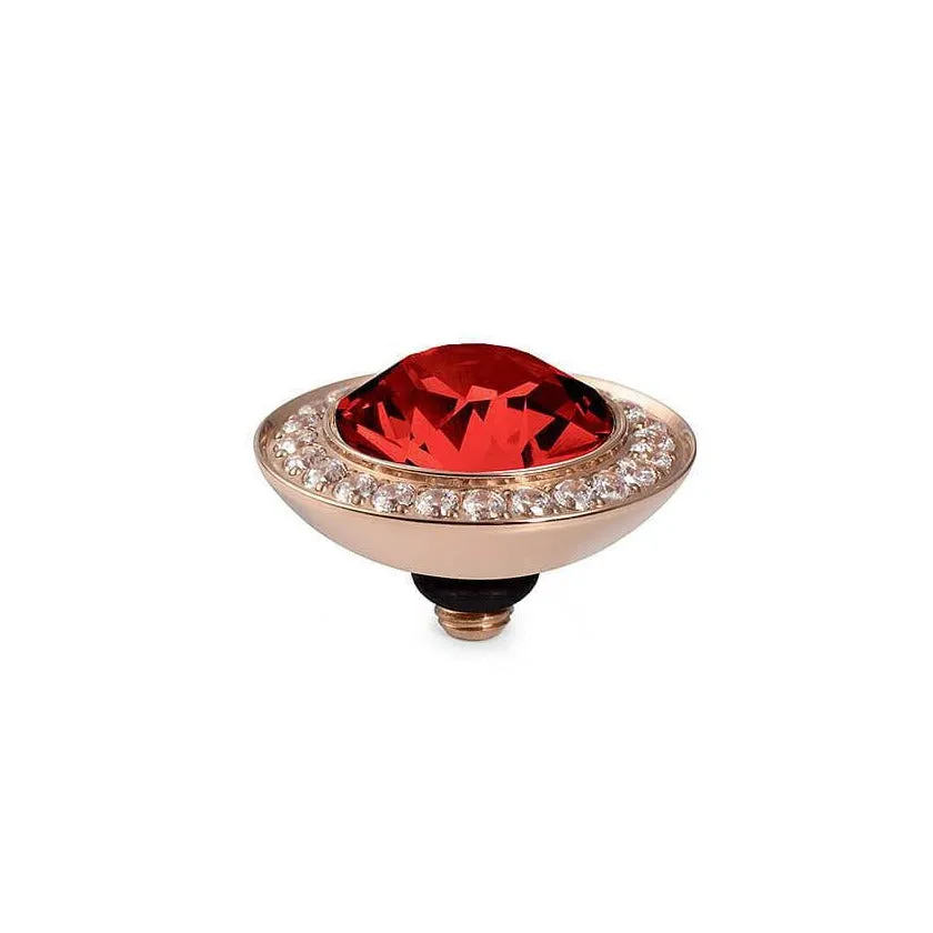 Qudo Tondo Deluxe 13mm Rose Gold Topper - Light Siam