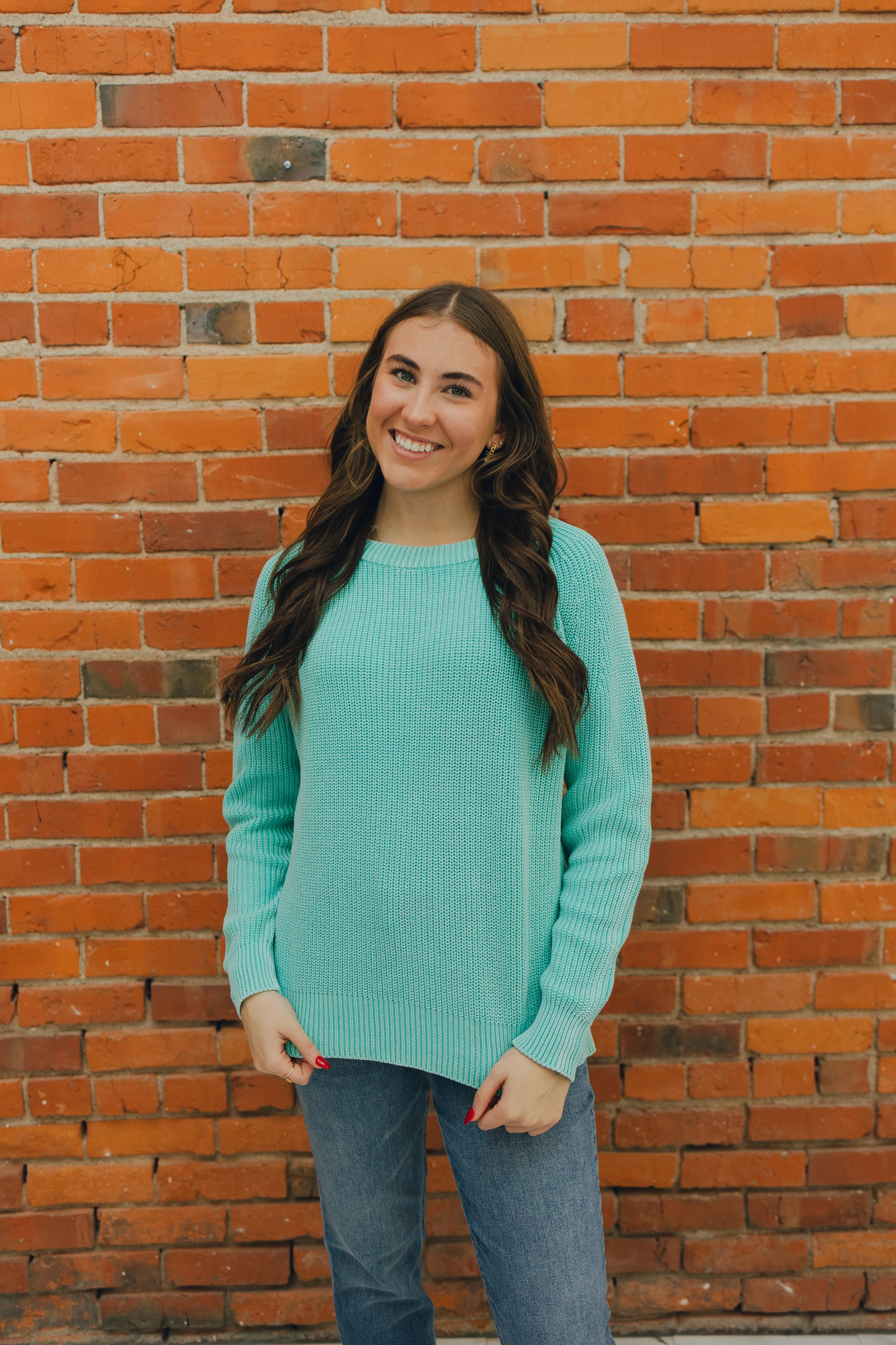 Raglan Sleeve Sweater - Mint