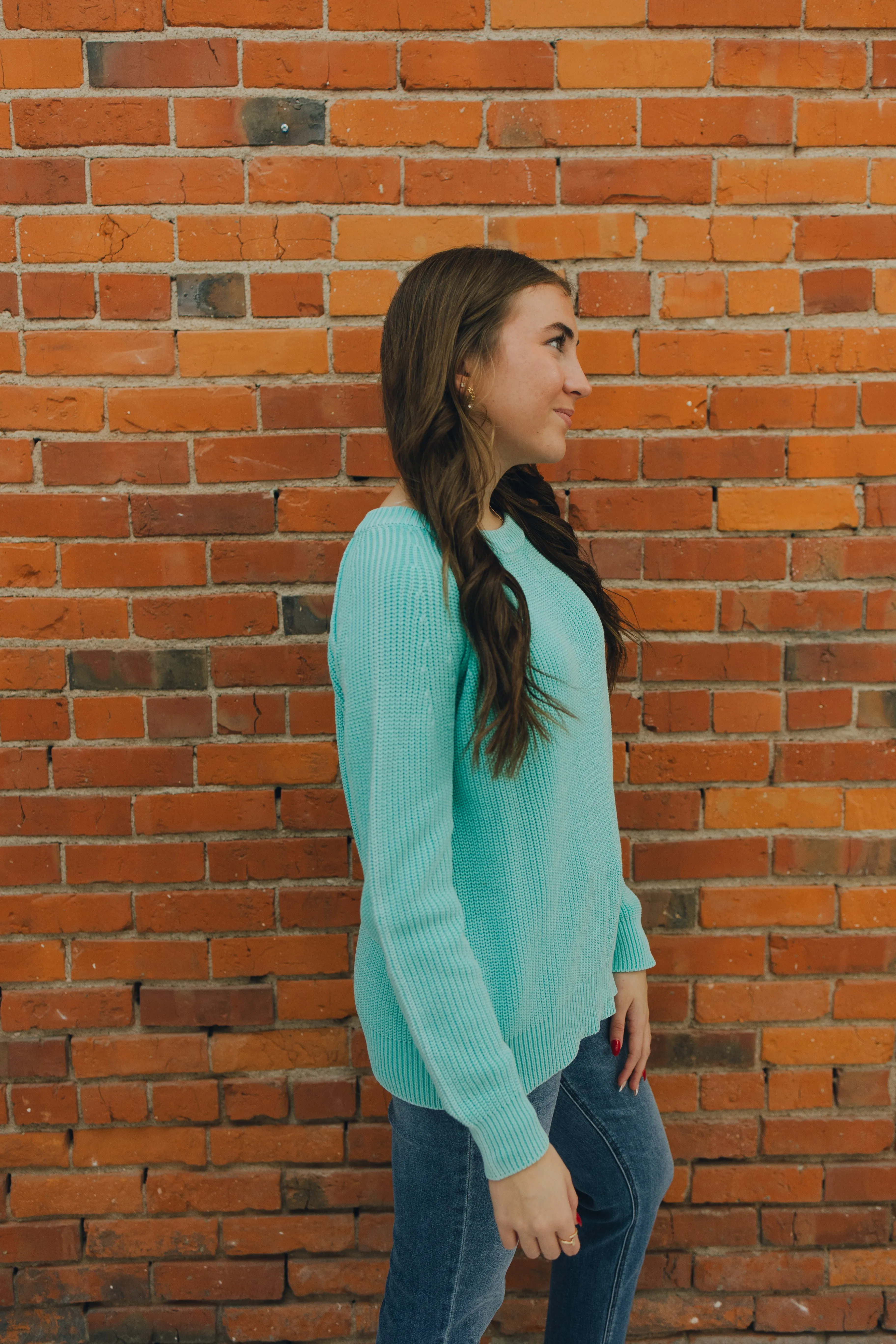 Raglan Sleeve Sweater - Mint