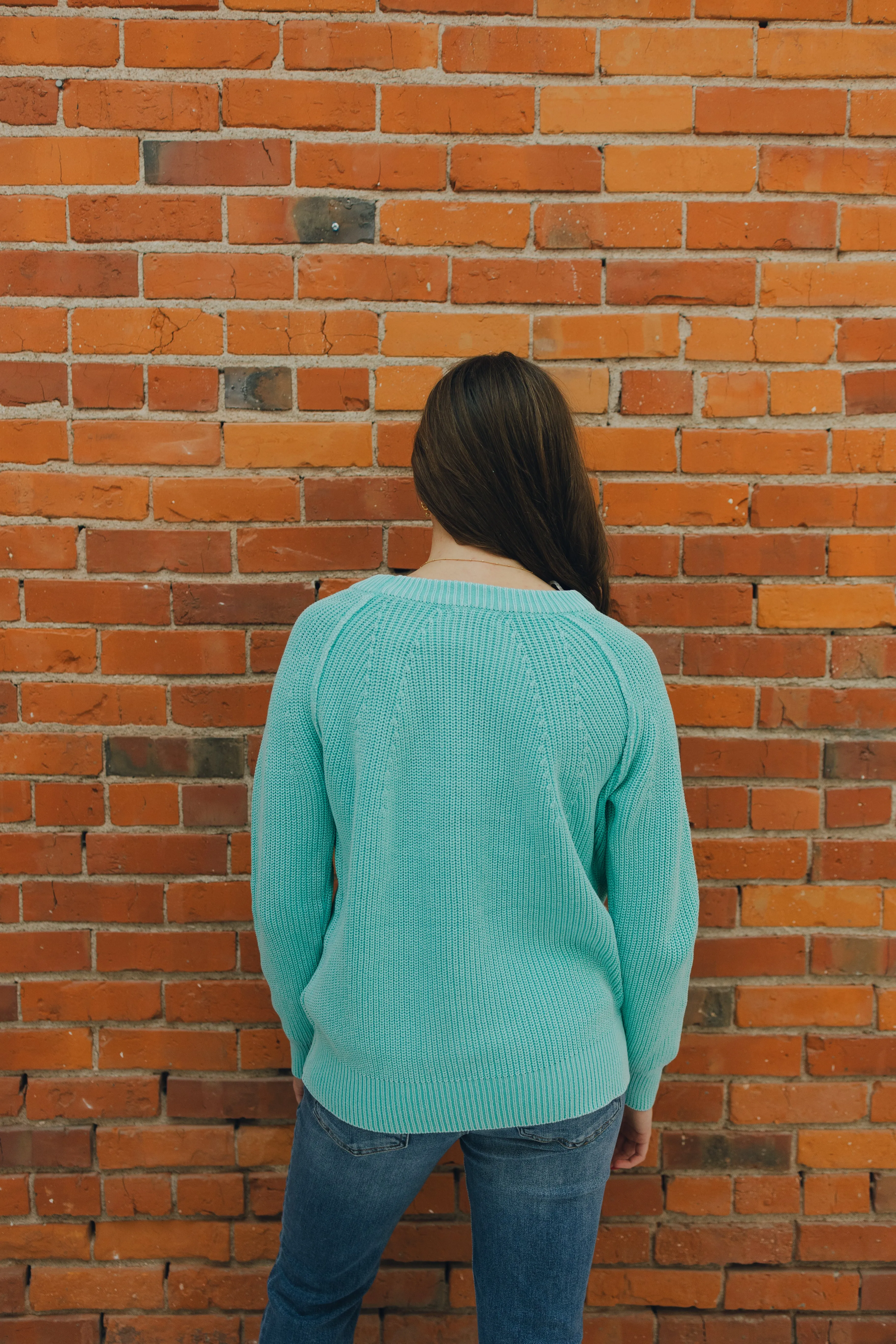 Raglan Sleeve Sweater - Mint