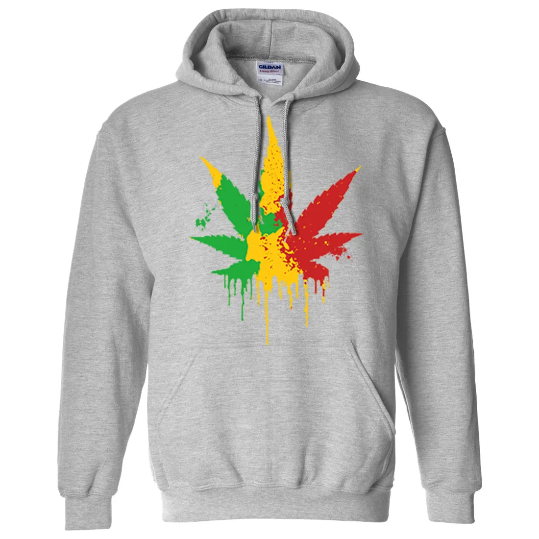 Rasta Pot Leaf Sweatshirt Hoodie