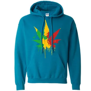 Rasta Pot Leaf Sweatshirt Hoodie