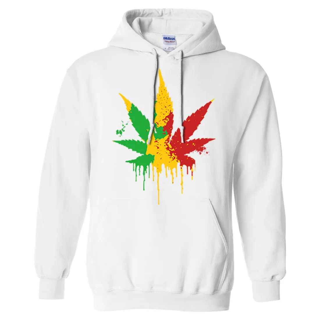 Rasta Pot Leaf Sweatshirt Hoodie
