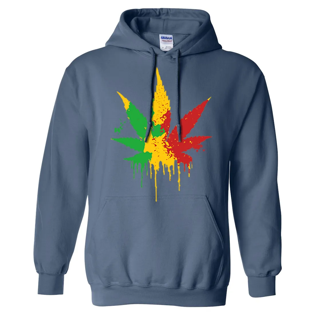 Rasta Pot Leaf Sweatshirt Hoodie