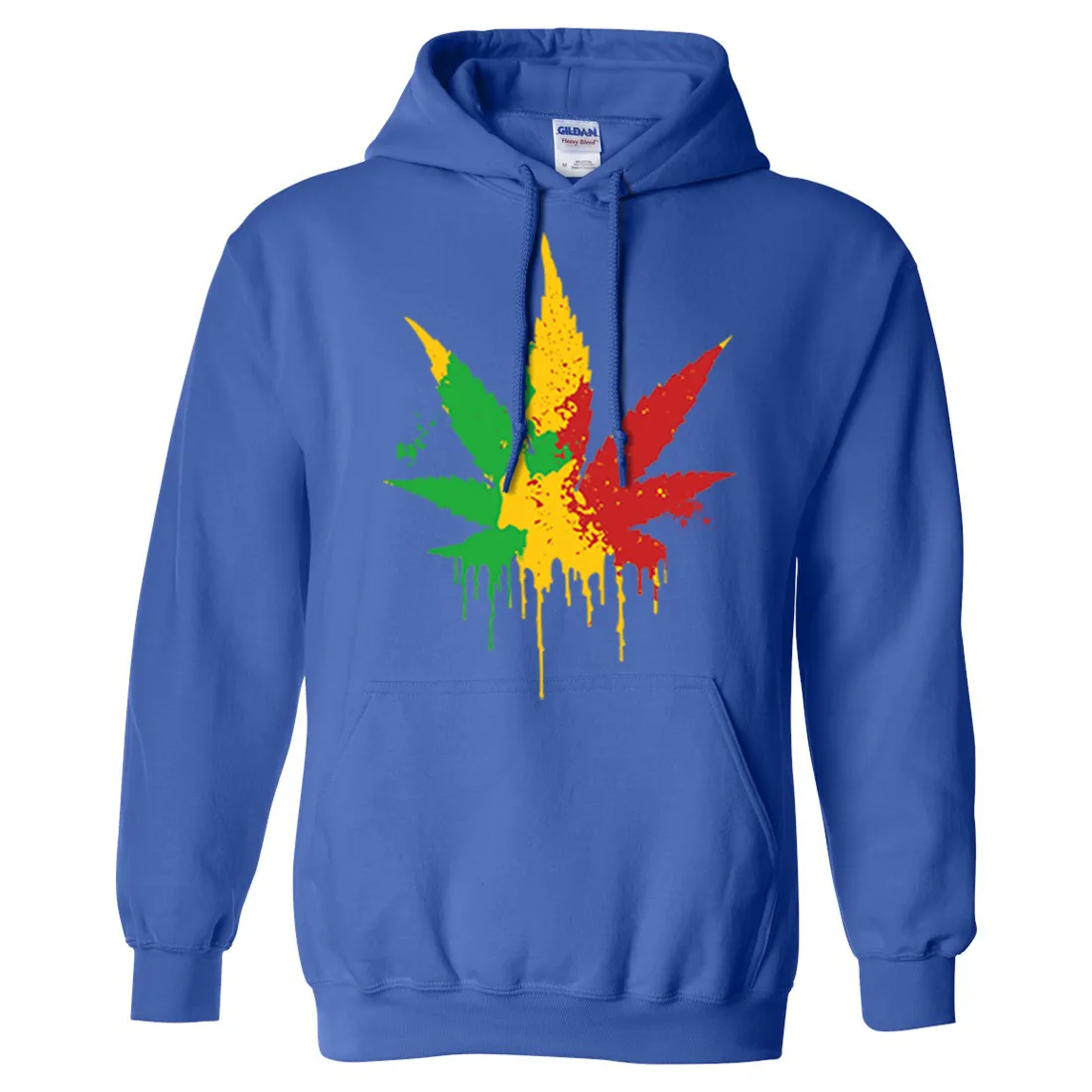 Rasta Pot Leaf Sweatshirt Hoodie