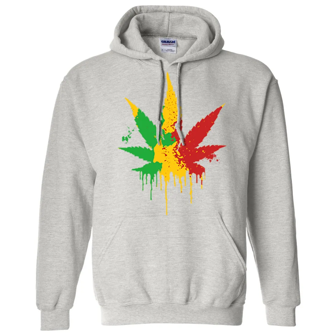Rasta Pot Leaf Sweatshirt Hoodie