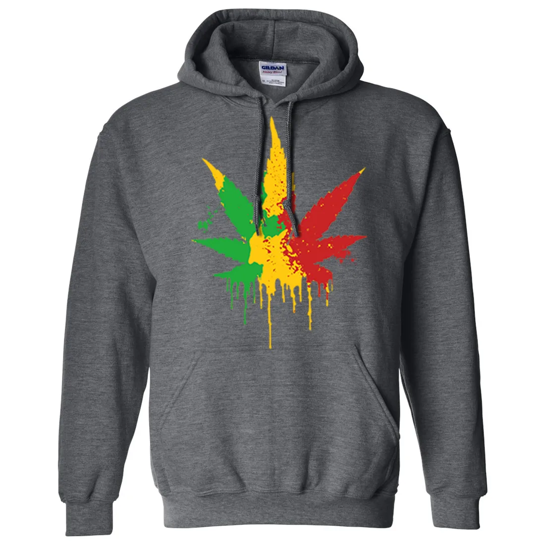 Rasta Pot Leaf Sweatshirt Hoodie