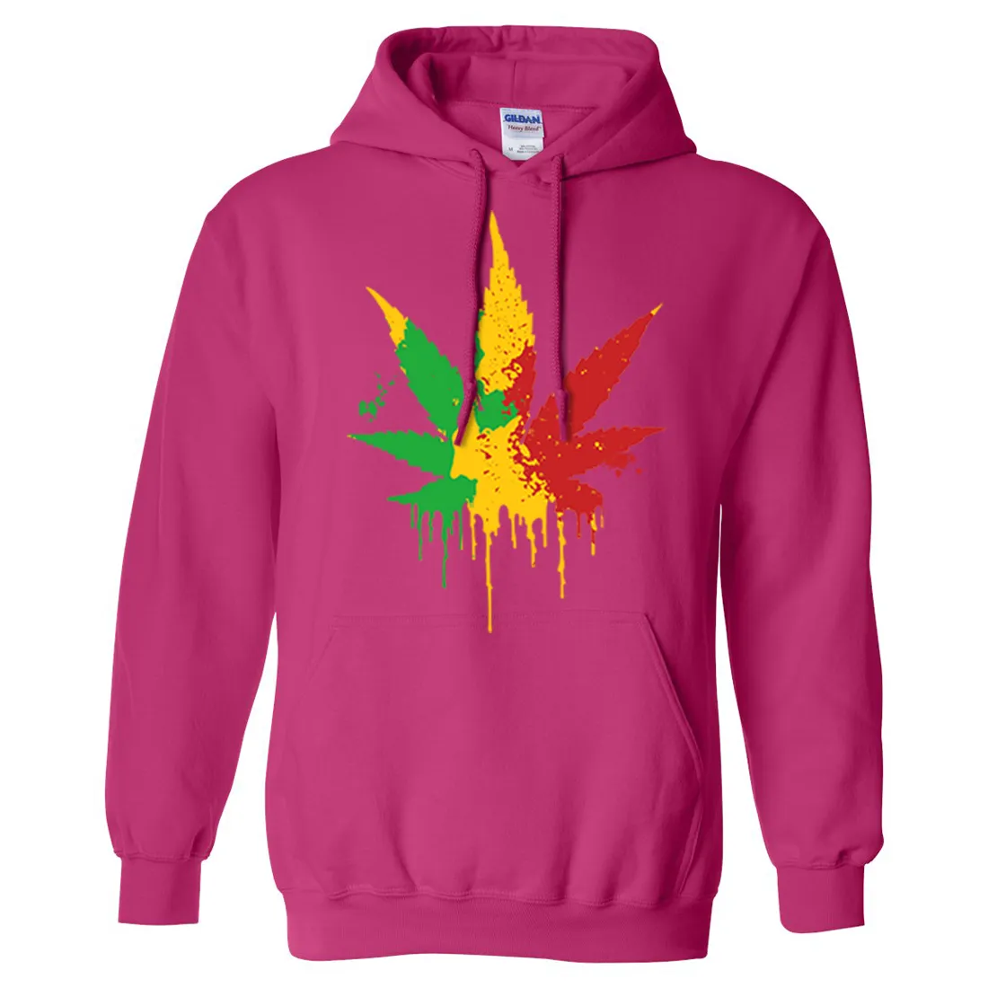 Rasta Pot Leaf Sweatshirt Hoodie