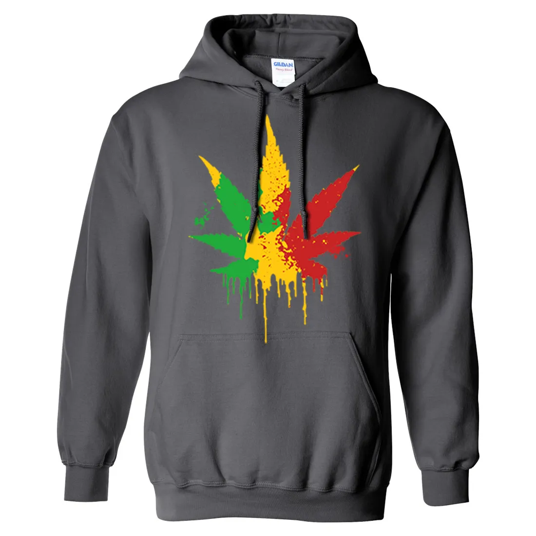 Rasta Pot Leaf Sweatshirt Hoodie