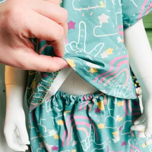 Ready To Ship 5-6Y Little I Love You Open Front Dress