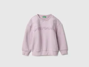 Regular Fit Round Neck Embroidered Sweatshirts