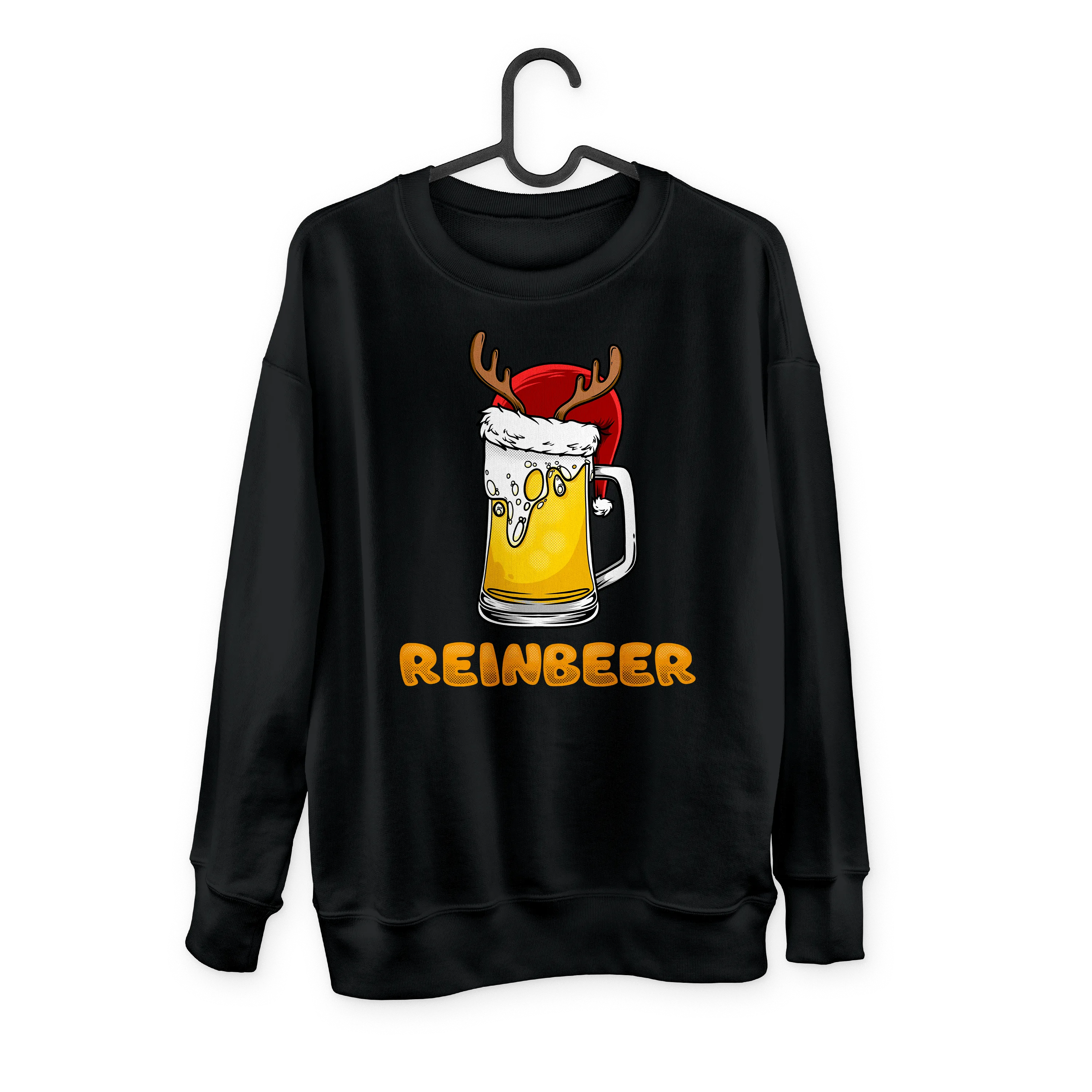 Reinbeer & WineDeer Couples Drinking Sweatshirts