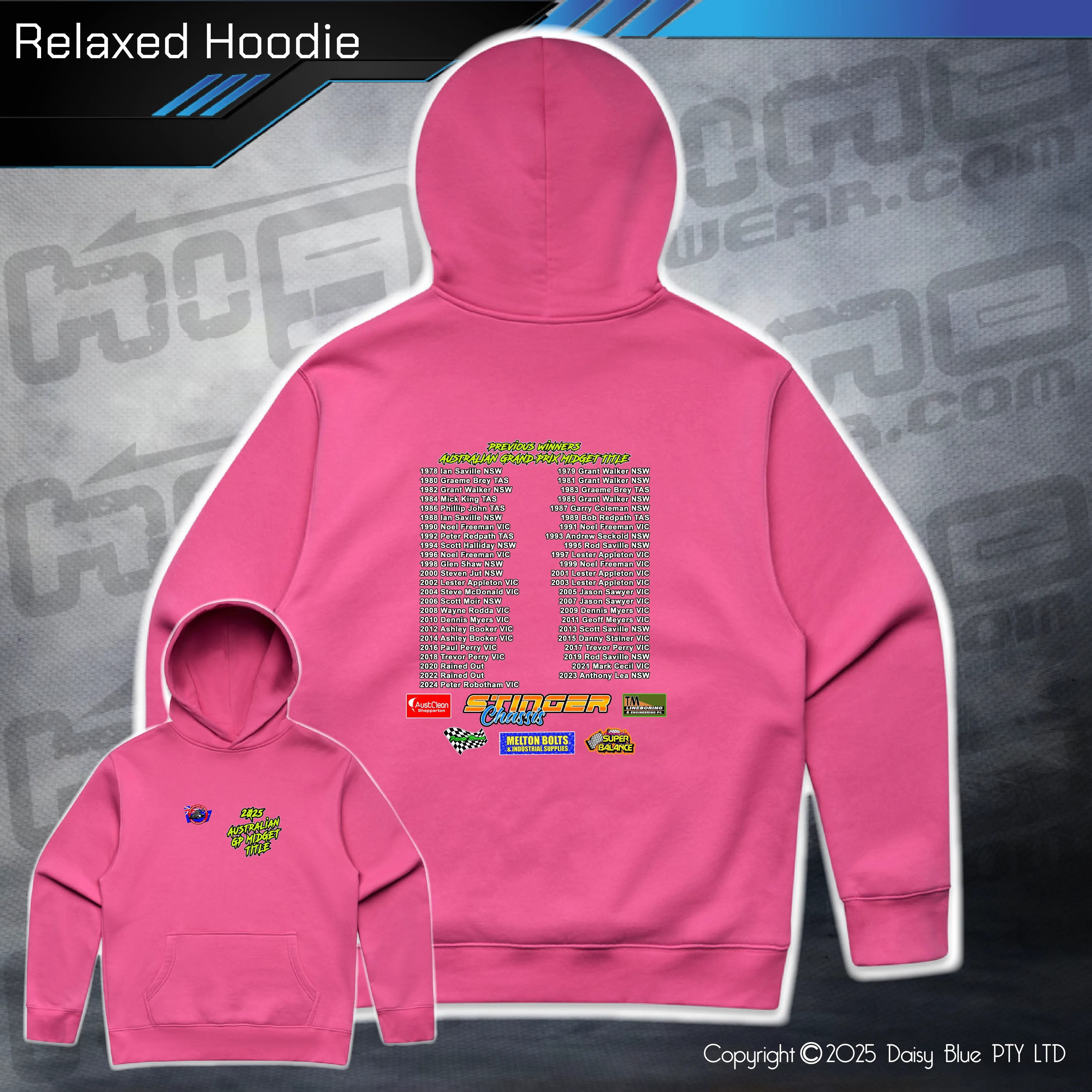 Relaxed Hoodie - GP Midget Australian Title 2025