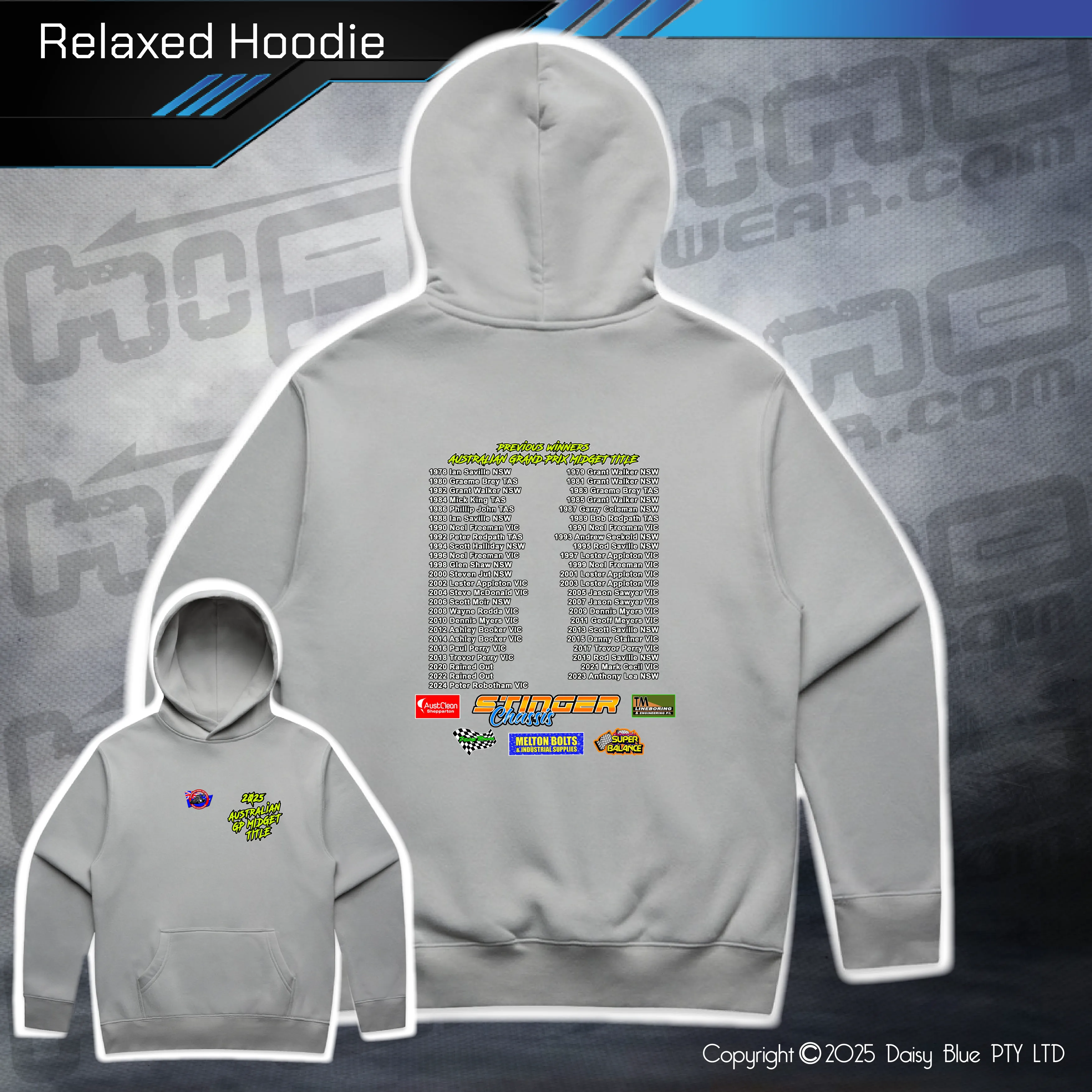 Relaxed Hoodie - GP Midget Australian Title 2025