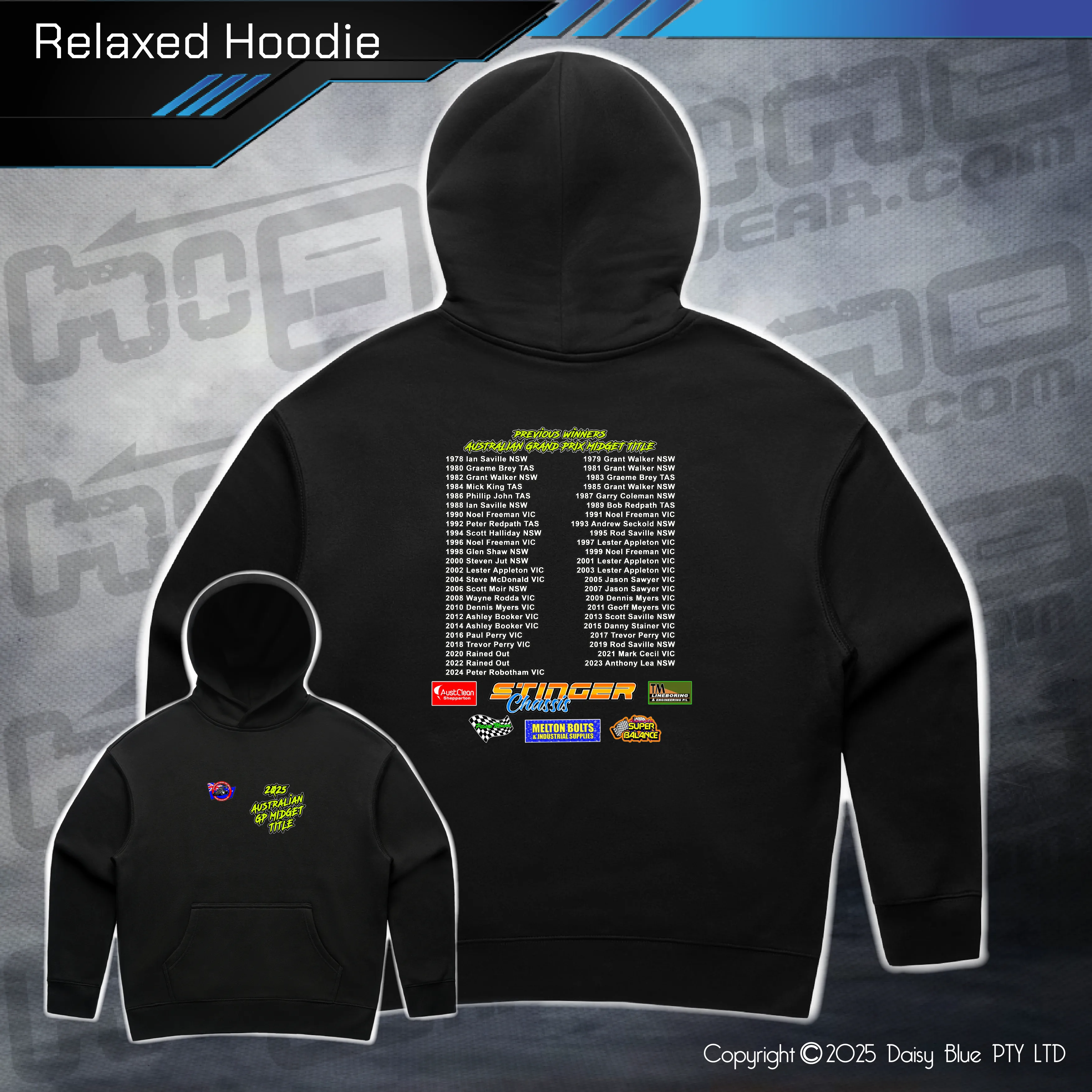 Relaxed Hoodie - GP Midget Australian Title 2025