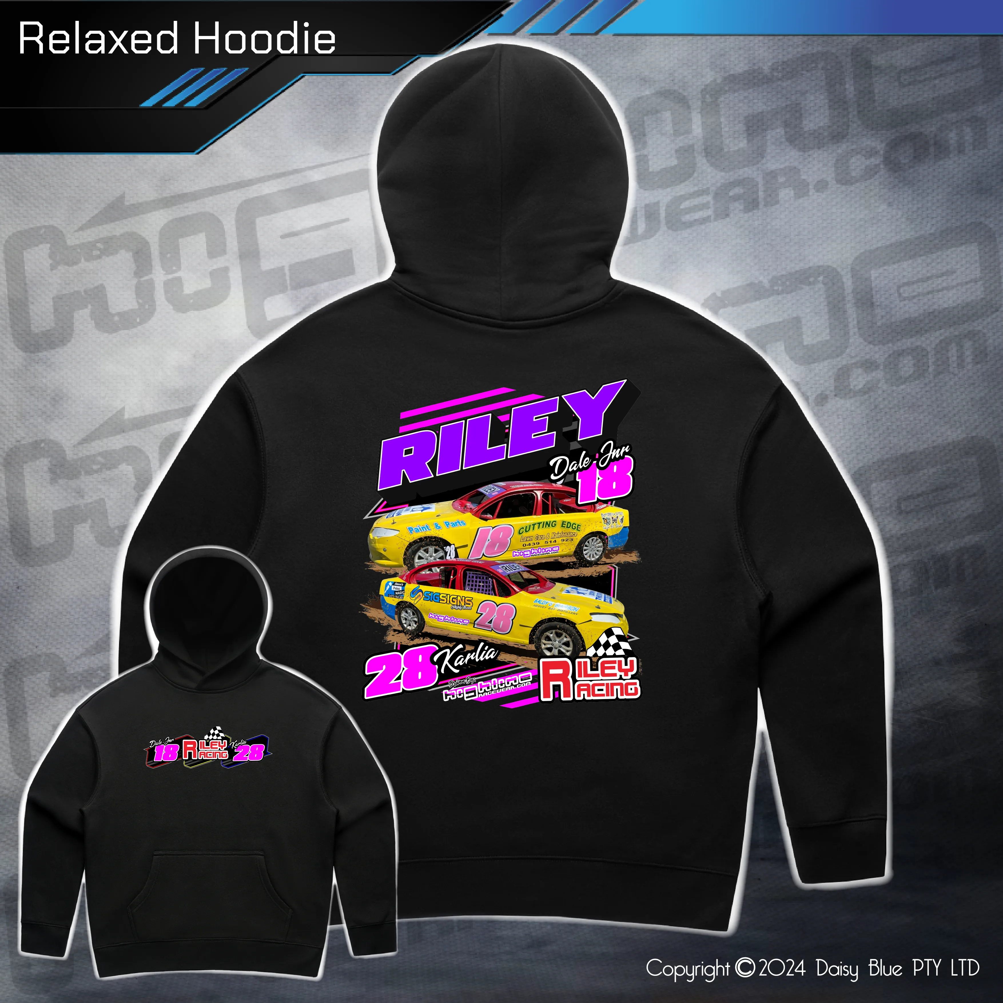 Relaxed Hoodie - Riley Racing