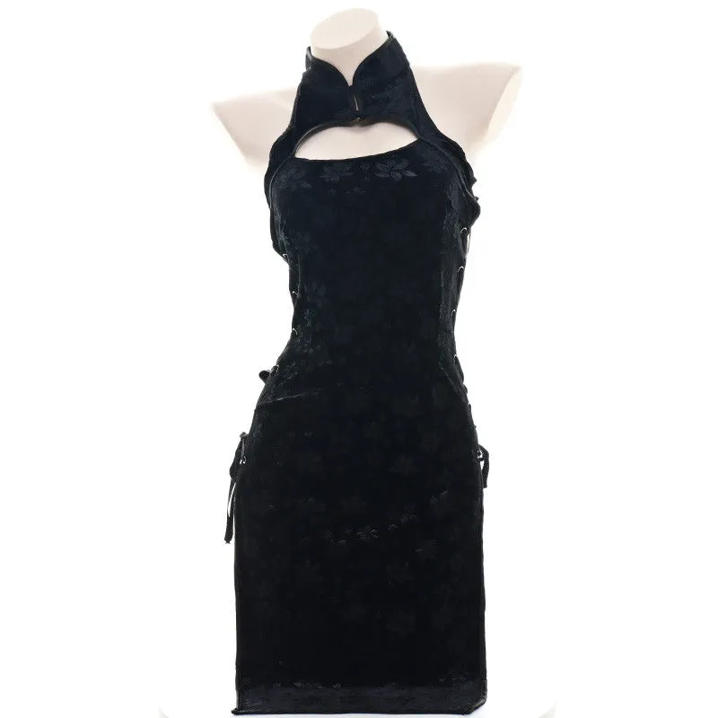 RETRO HOLLOW CHEONGSAM    KF82993