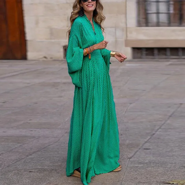 Rialta - Printed Elegance Woman's Maxi Dress