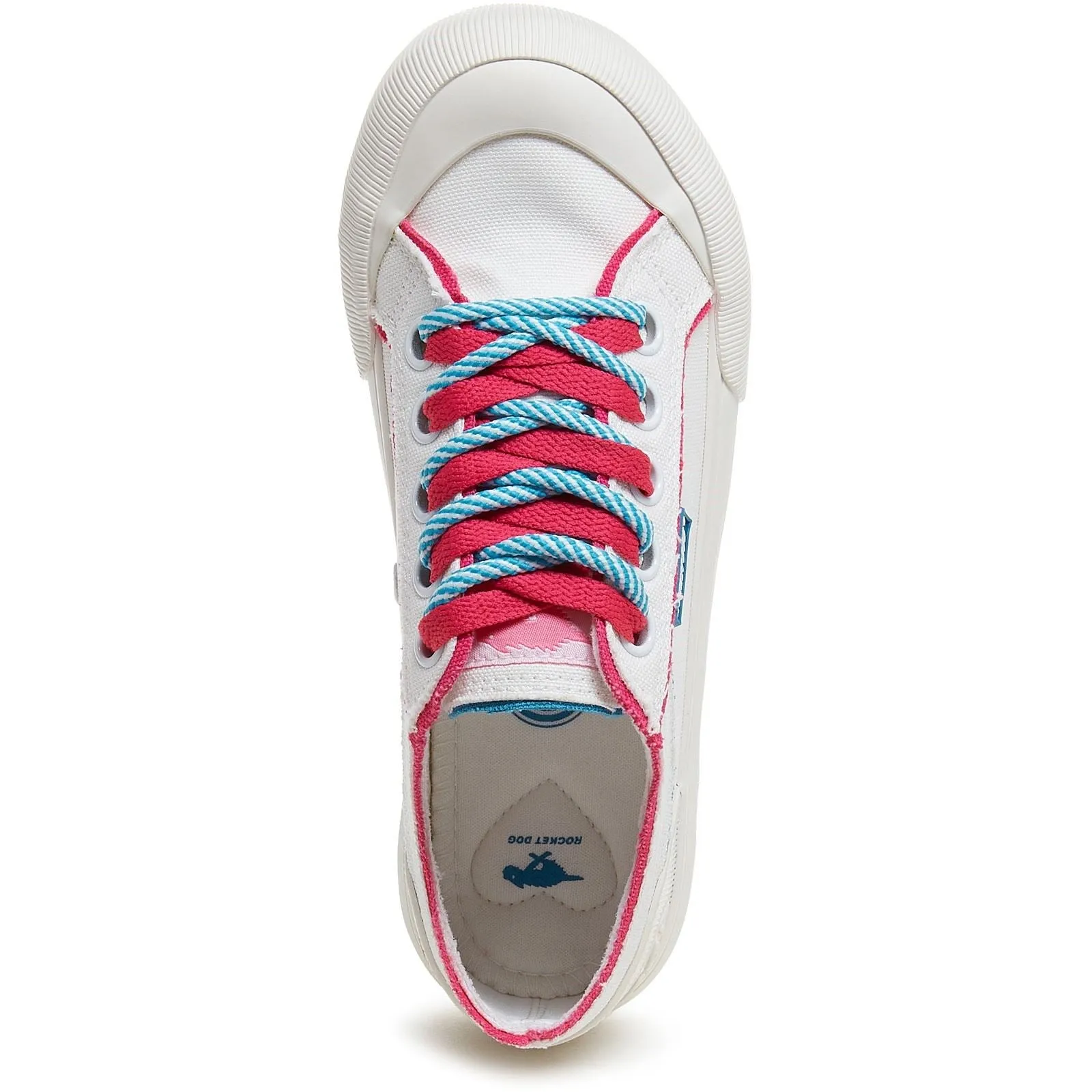 Rocket Dog Jazzin Plus Eighties 12A Cotton Women's White Trainers